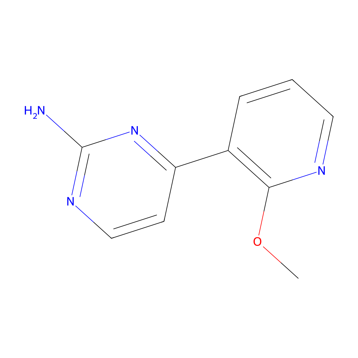4-(2-Methoxypyridin-3-YL)pyrimidin-2-amine molecular structure, CAS 1035944-51-4