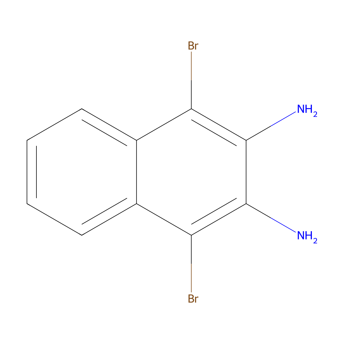 1,4-Dibromonaphthalene-2,3-diamine molecular structure, CAS 103598-22-7