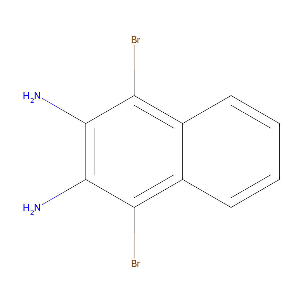 1,4-Dibromonaphthalene-2,3-diamine molecular structure, CAS 103598-22-7