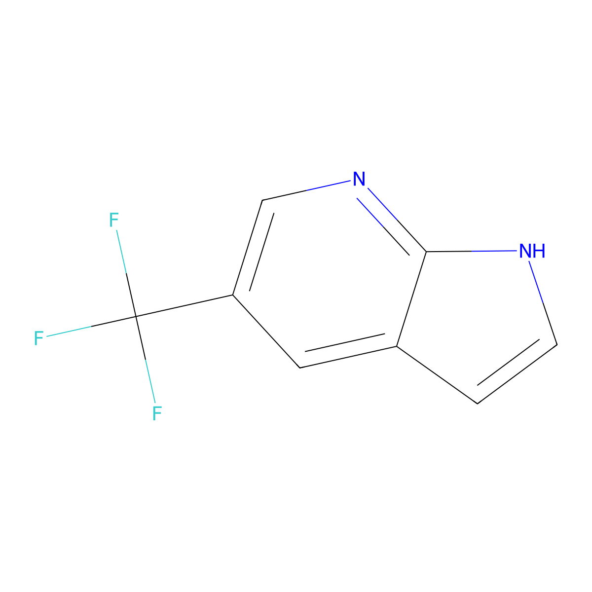 5-Trifluoromethyl-1H-Pyrrolo[2,3-B]Pyridine molecular structure, CAS 1036027-54-9