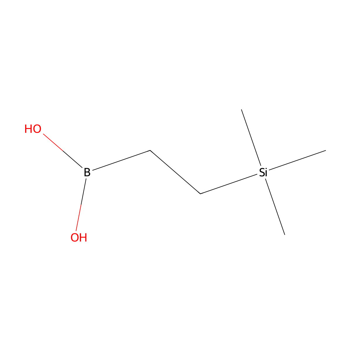 [2-(Trimethylsilyl)ethyl]boronic acid molecular structure, CAS 1036038-21-7
