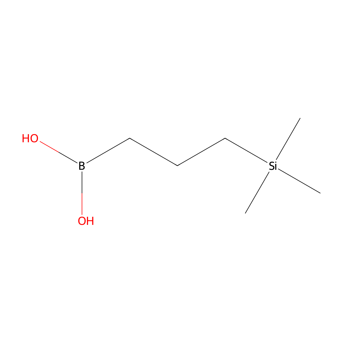 [3-(Trimethylsilyl)propyl]boronic acid molecular structure, CAS 1036038-23-9