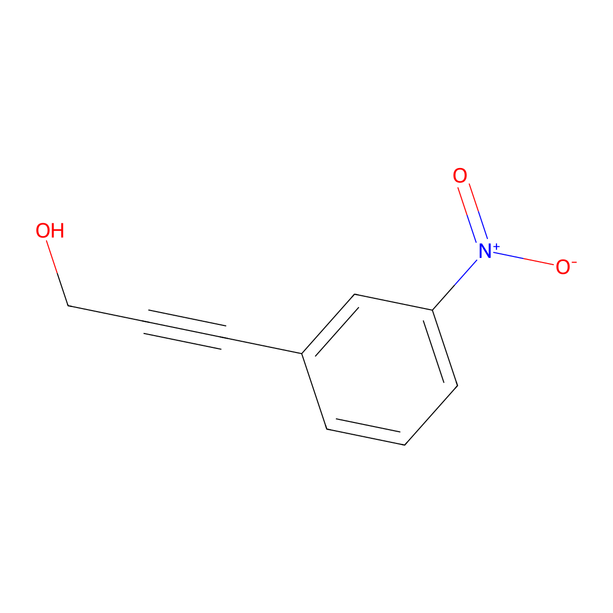 3-(3-Nitrophenyl)prop-2-yn-1-ol molecular structure, CAS 103606-71-9