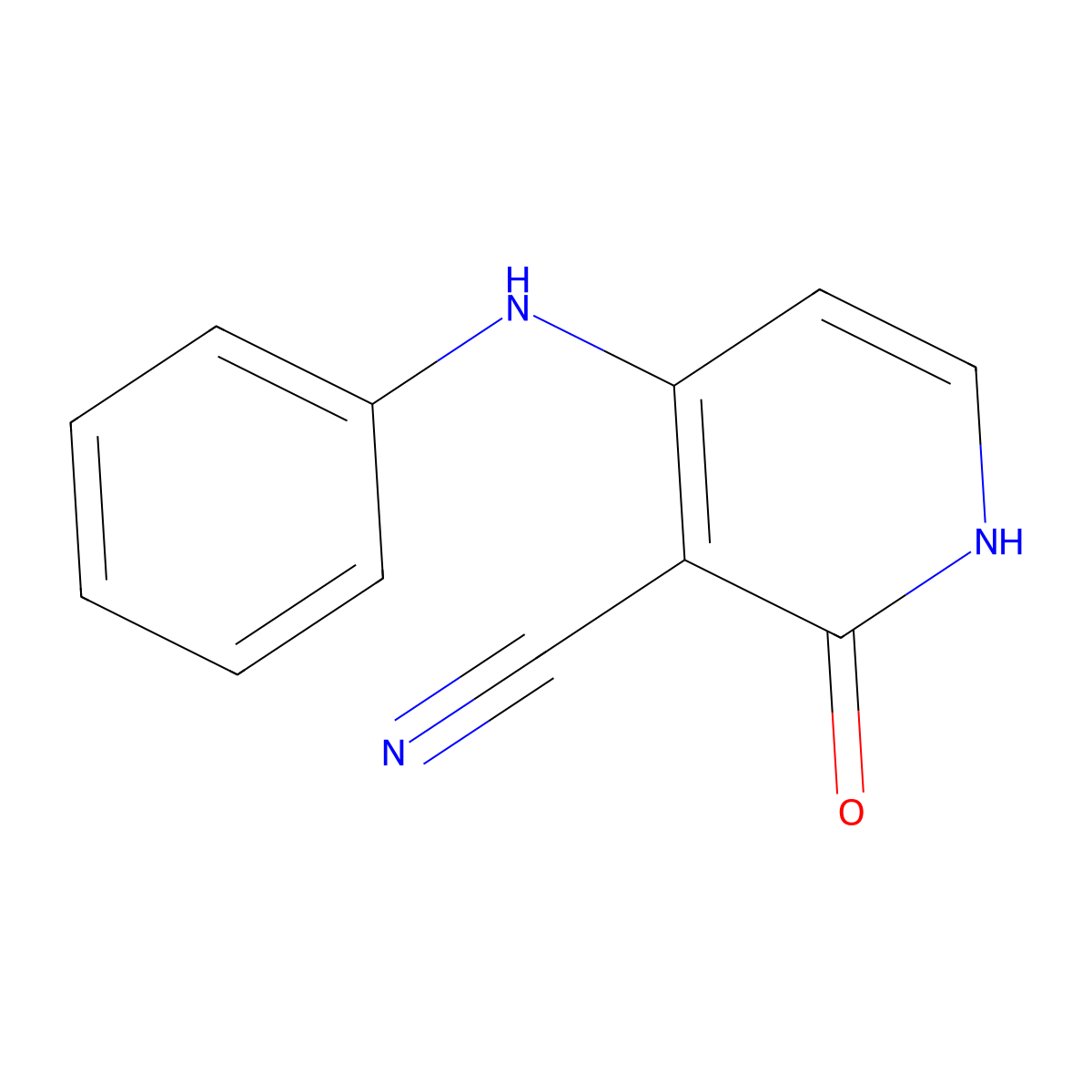 4-anilino-2-oxo-1H-pyridine-3-carbonitrile molecular structure, CAS 103607-70-1