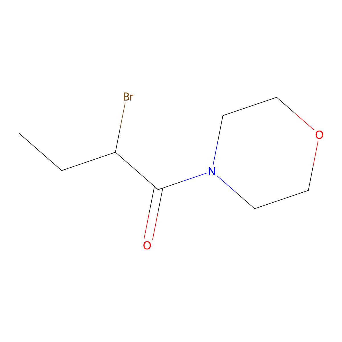 4-(2-Bromobutanoyl)morpholine molecular structure, CAS 103608-46-4