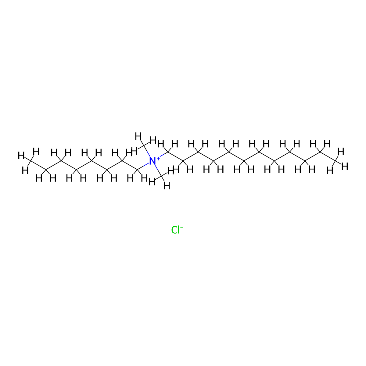 1-Dodecanaminium, N,N-dimethyl-N-octyl-, chloride molecular structure, CAS 10361-16-7