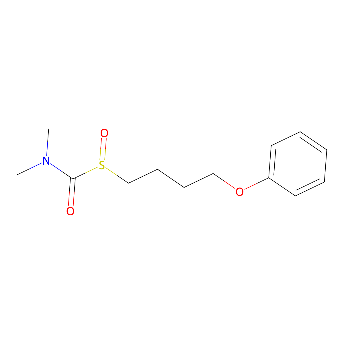 Fenothiocarb sulfoxide molecular structure, CAS 103614-75-1