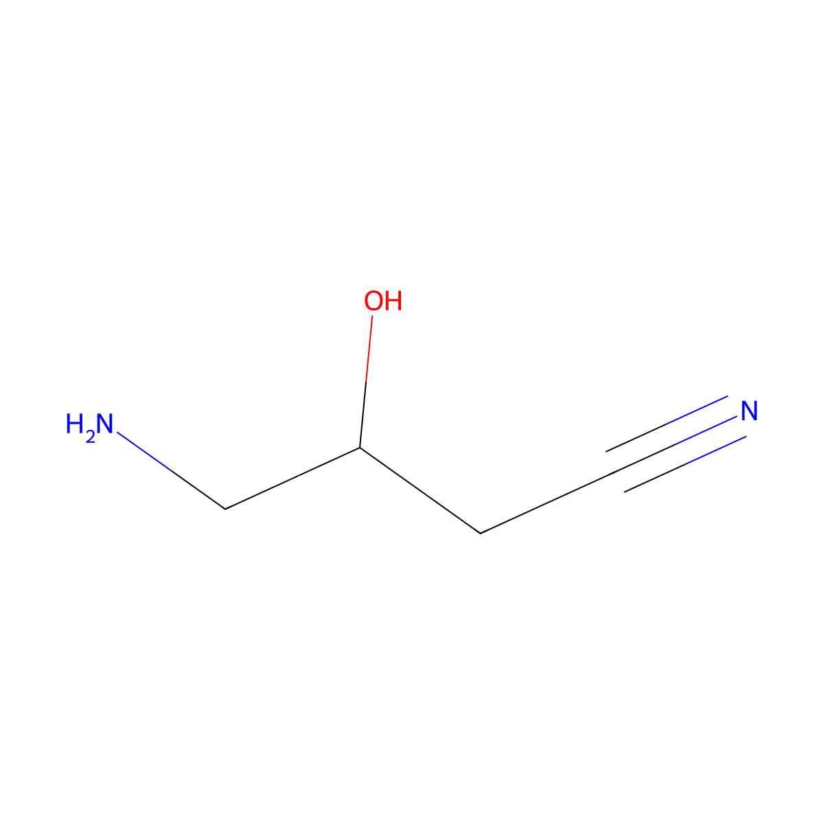(3S)-4-amino-3-hydroxybutanenitrile molecular structure, CAS 103615-96-9