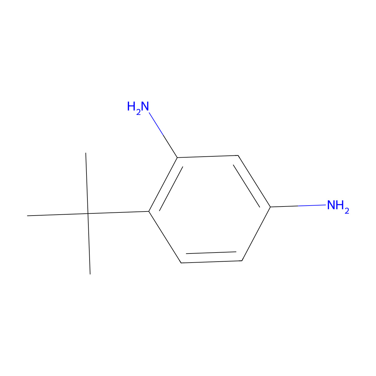 4-tert-Butylbenzene-1,3-diamine molecular structure, CAS 10362-14-8