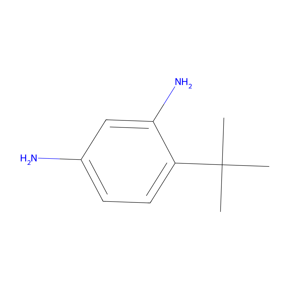4-tert-Butylbenzene-1,3-diamine molecular structure, CAS 10362-14-8