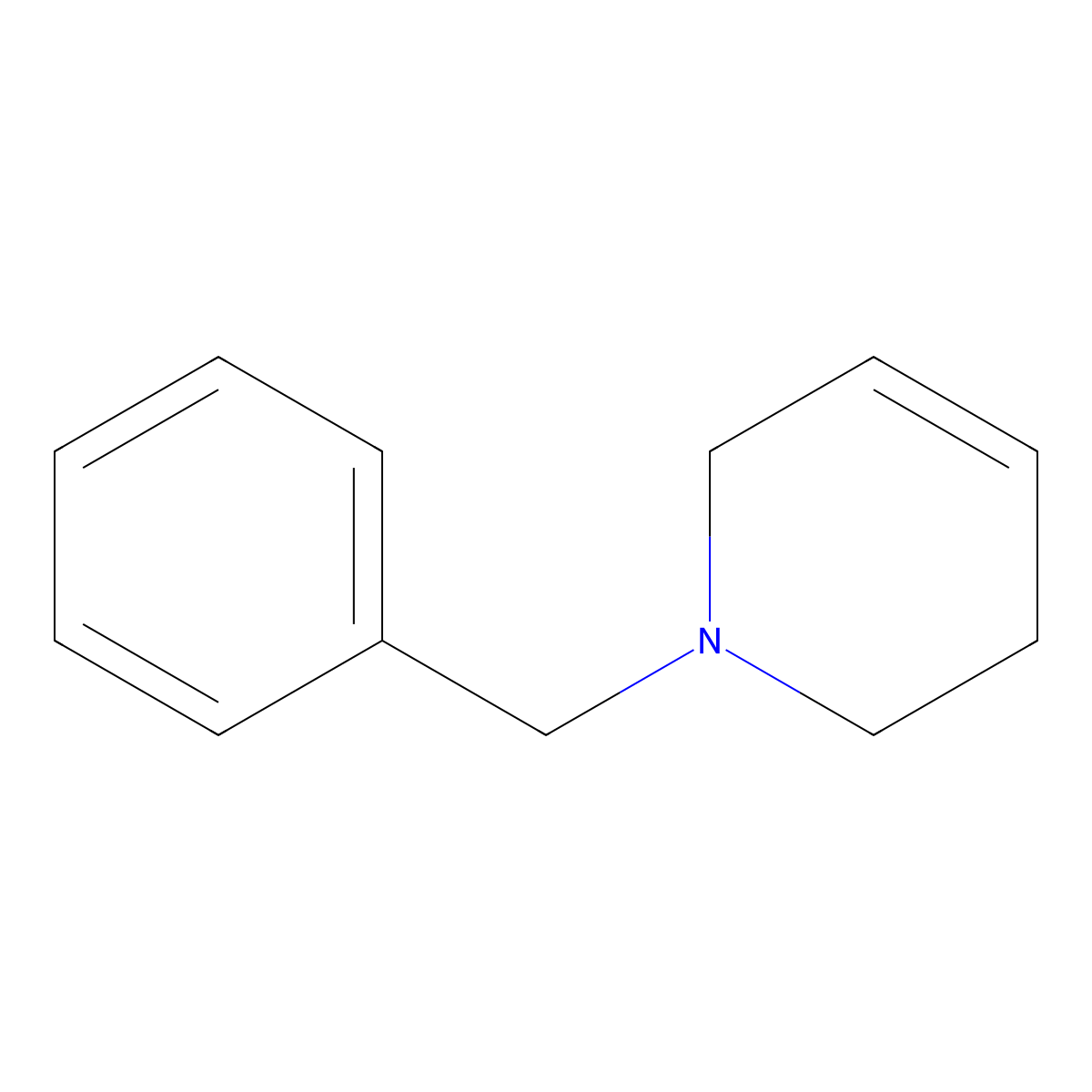 1-Benzyl-1,2,3,6-tetrahydropyridine molecular structure, CAS 1036203-25-4