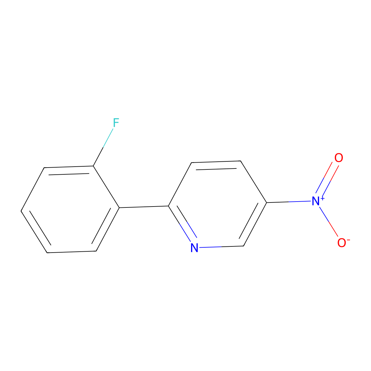2-(2-Fluorophenyl)-5-nitropyridine molecular structure, CAS 1036227-43-6