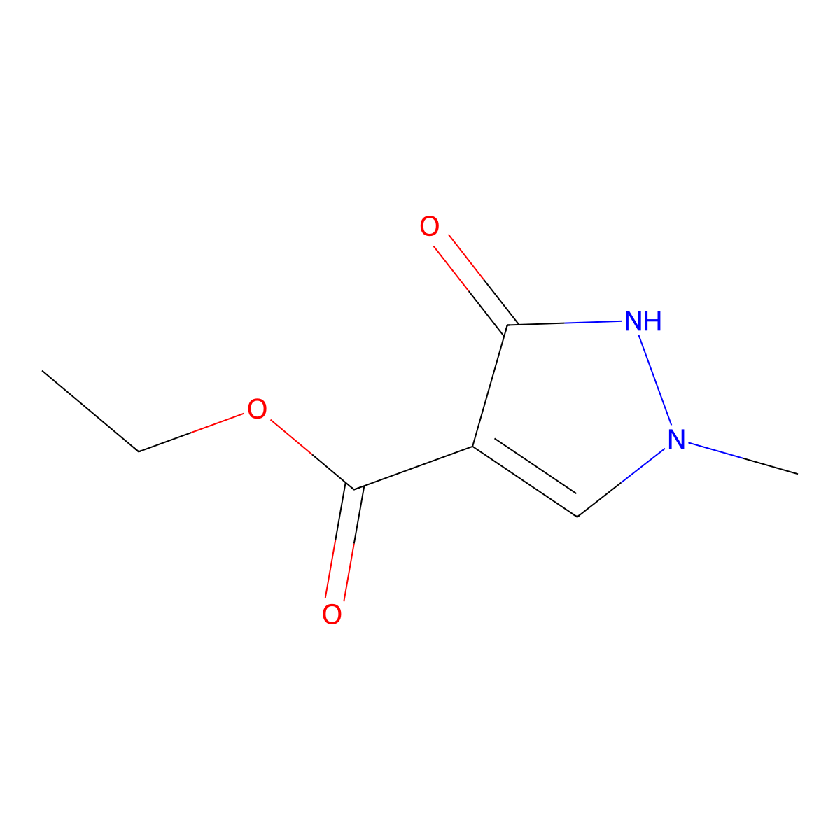 Ethyl 1-methyl-3-oxo-2,3-dihydro-1H-pyrazole-4-carboxylate molecular structure, CAS 103626-03-5