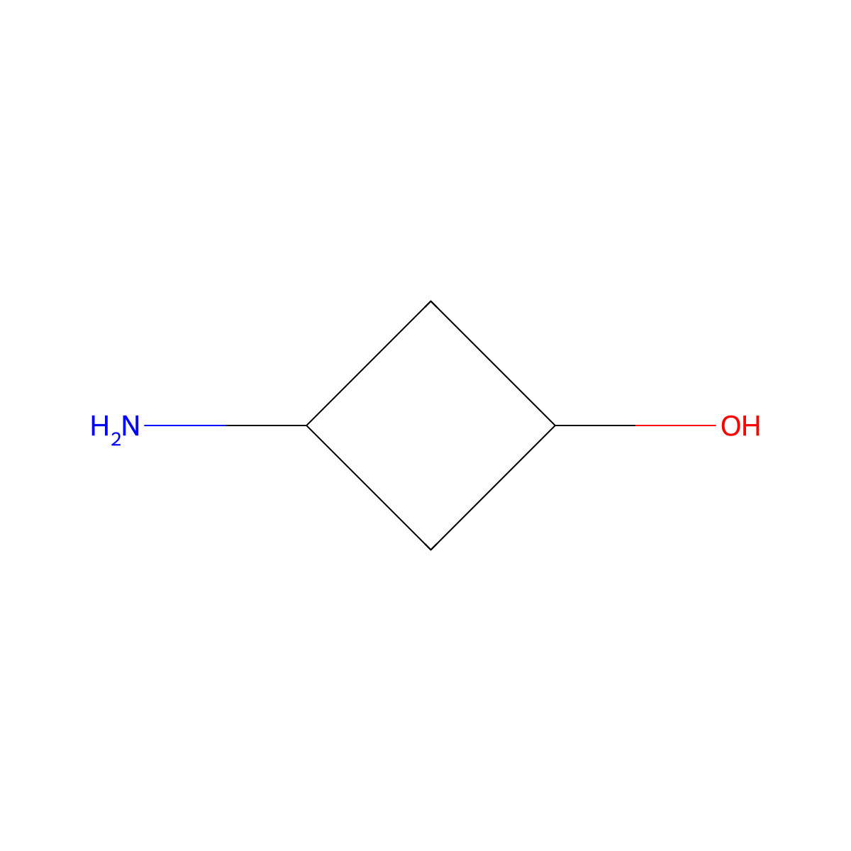 3-Aminocyclobutanol molecular structure, CAS 1036260-43-1