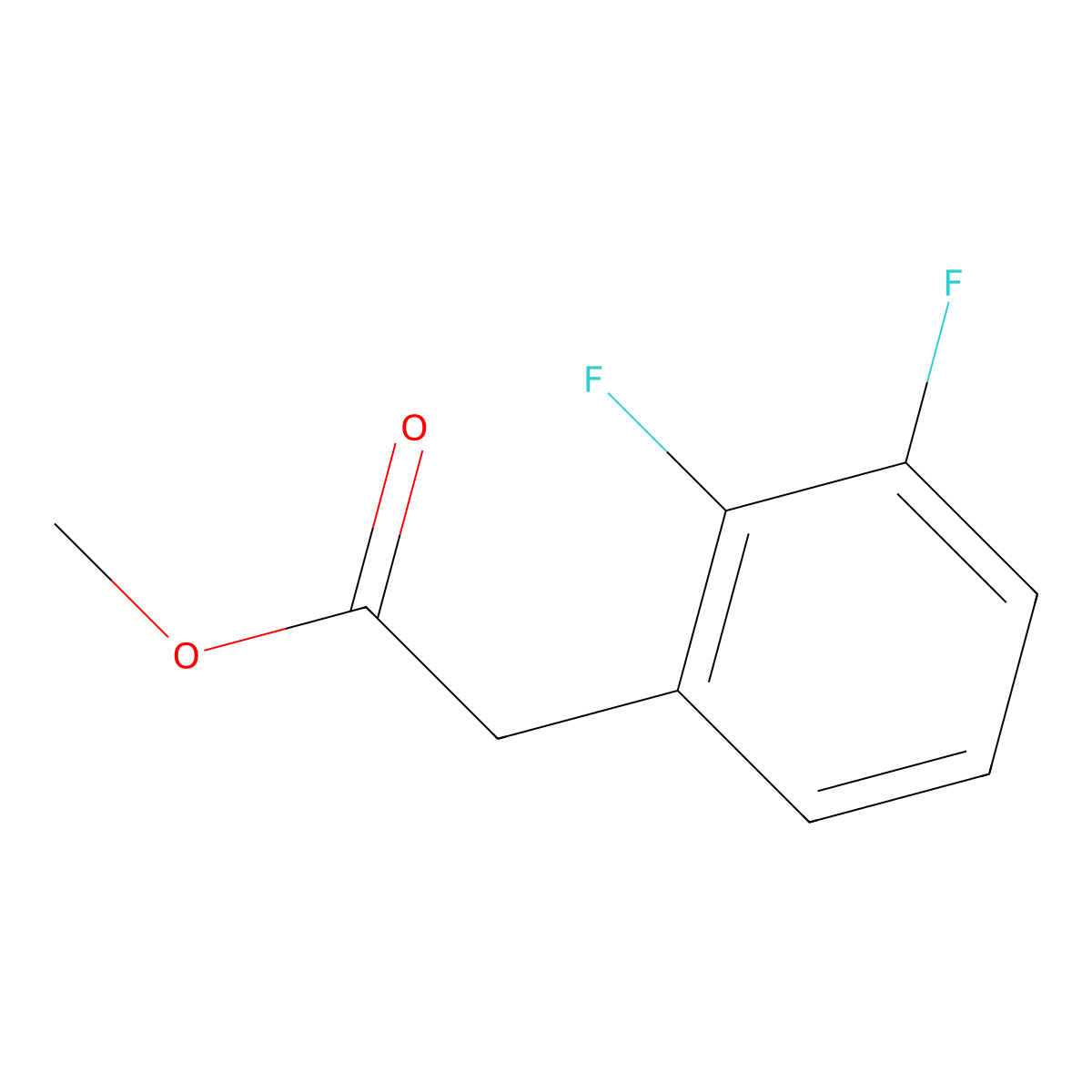 Methyl 2-(2,3-difluorophenyl)acetate molecular structure, CAS 1036273-31-0