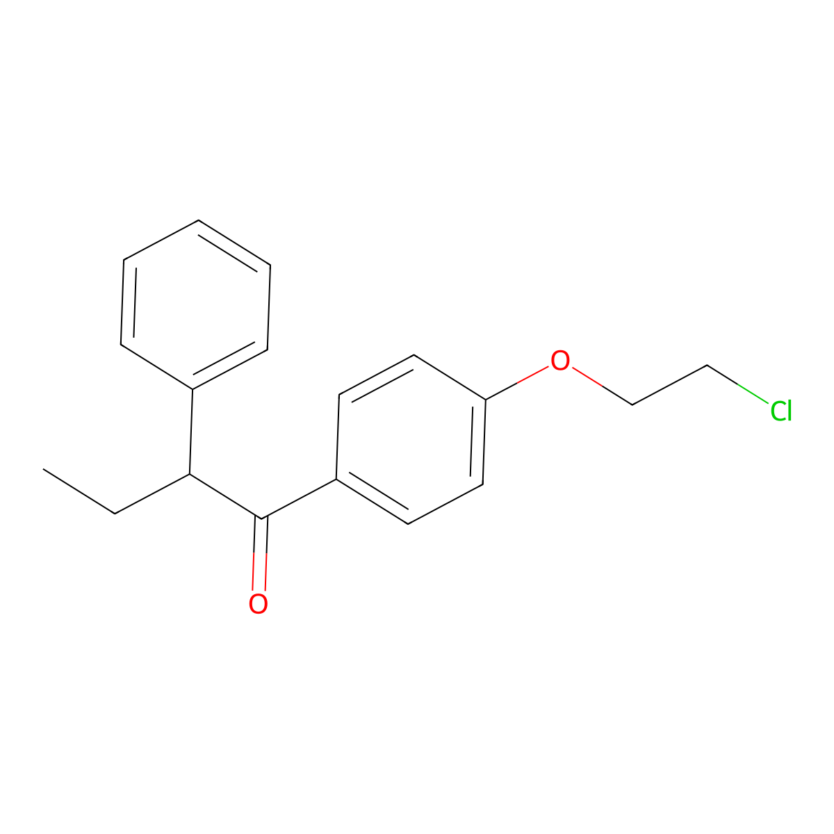 1-(4-(2-Chloroethoxy)phenyl)-2-phenyl-1-butanone molecular structure, CAS 103628-22-4