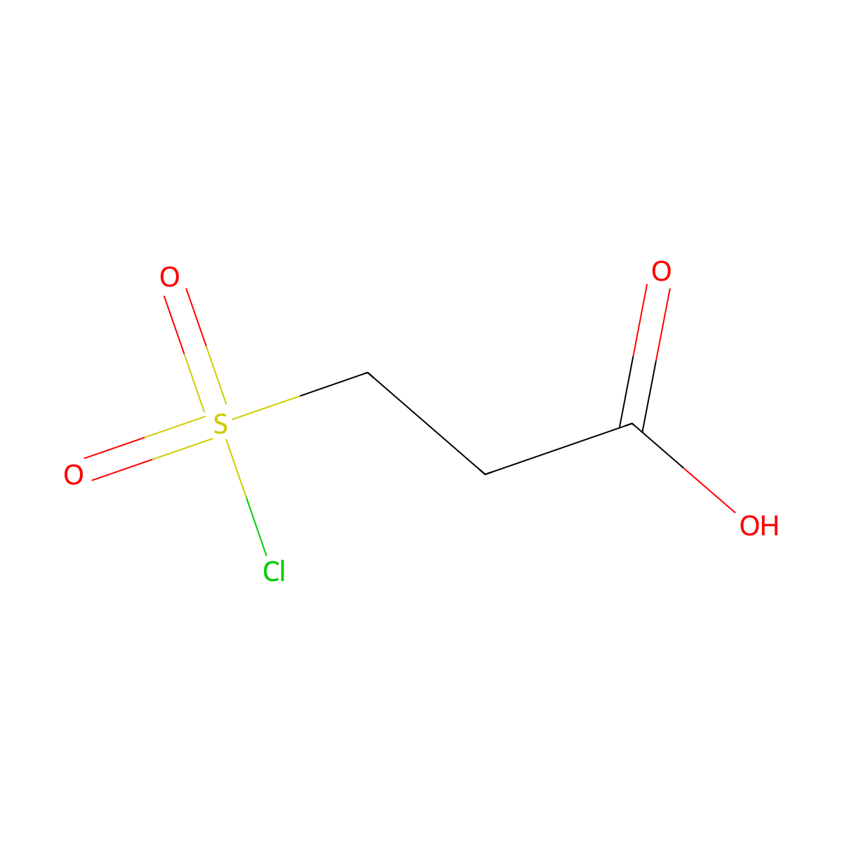 3-(Chlorosulfonyl)propanoic acid molecular structure, CAS 103631-61-4