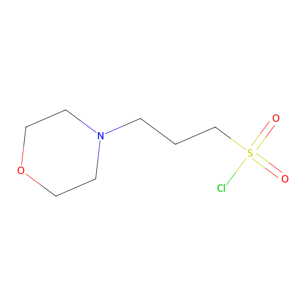 3-Morpholinopropane-1-sulfonyl chloride molecular structure, CAS 103631-63-6