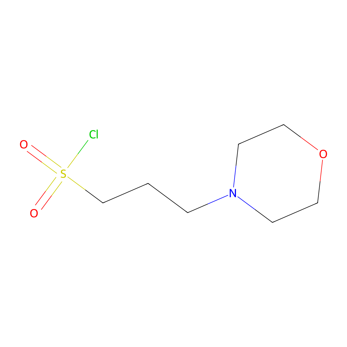 3-Morpholinopropane-1-sulfonyl chloride molecular structure, CAS 103631-63-6