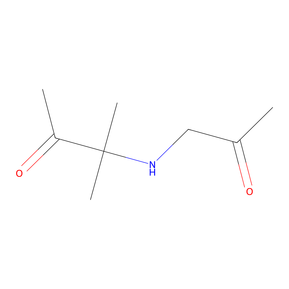 3-Methyl-3-[(2-oxopropyl)amino]butan-2-one molecular structure, CAS 103634-54-4