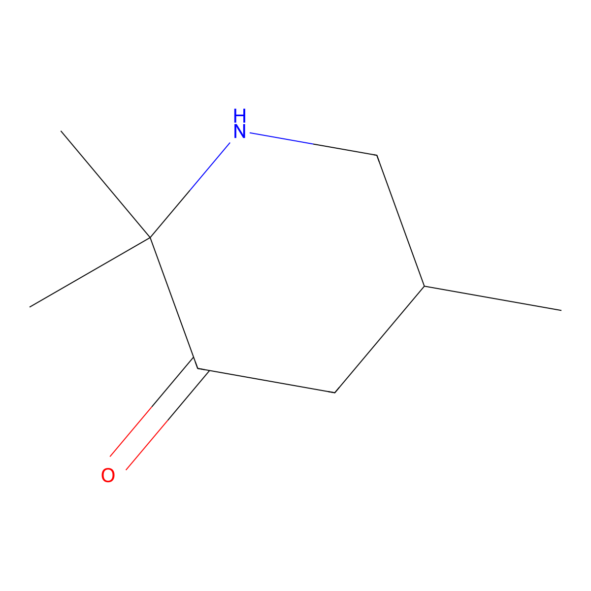 2,2,5-Trimethylpiperidin-3-one molecular structure, CAS 103634-57-7