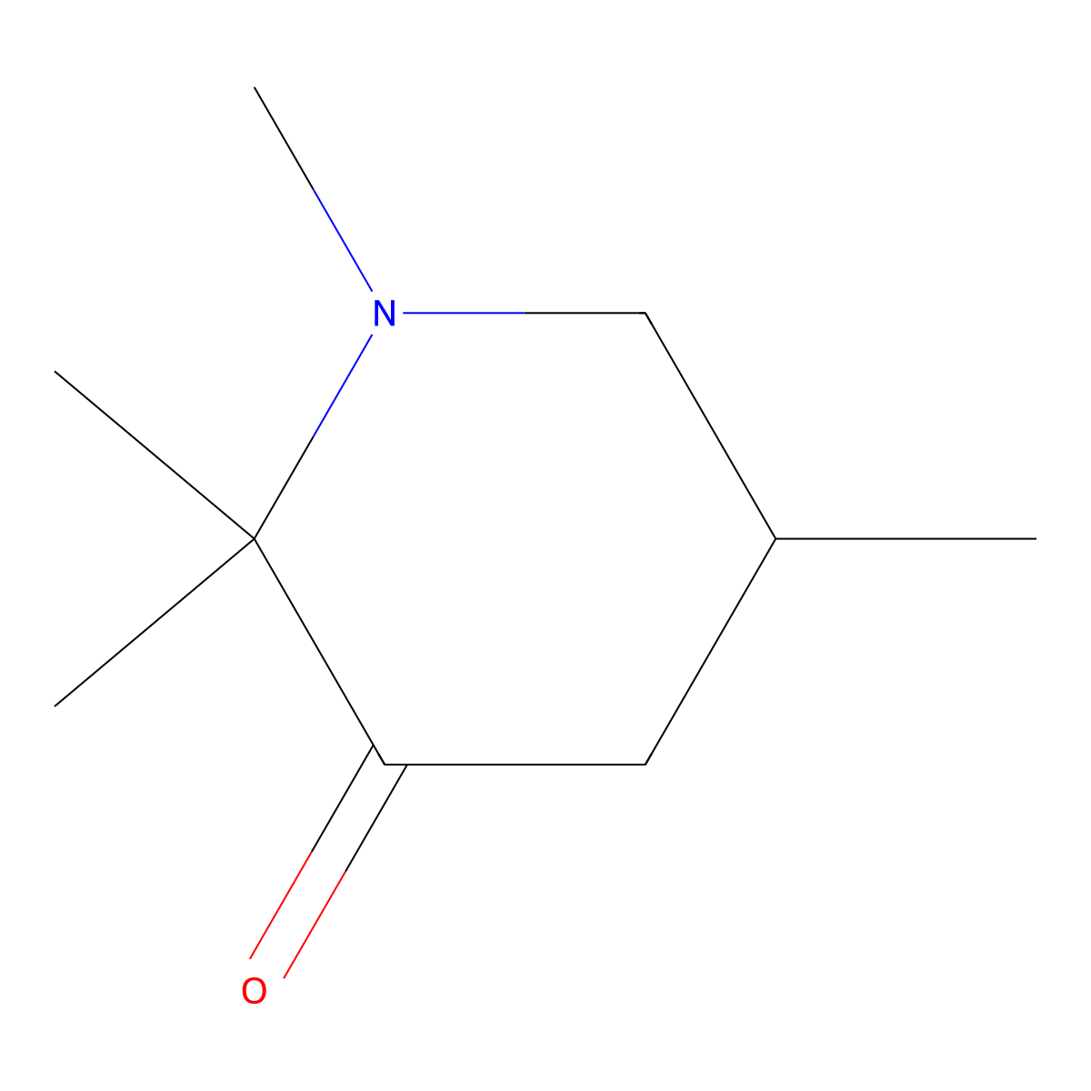 1,2,2,5-Tetramethylpiperidin-3-one molecular structure, CAS 103634-60-2