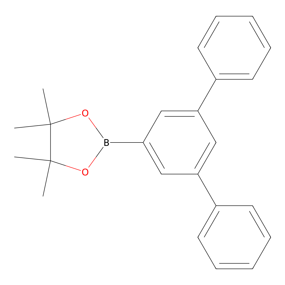 2-([1,1':3',1''-Terphenyl]-5'-yl)-4,4,5,5-tetramethyl-1,3,2-dioxaborolane molecular structure, CAS 1036378-83-2