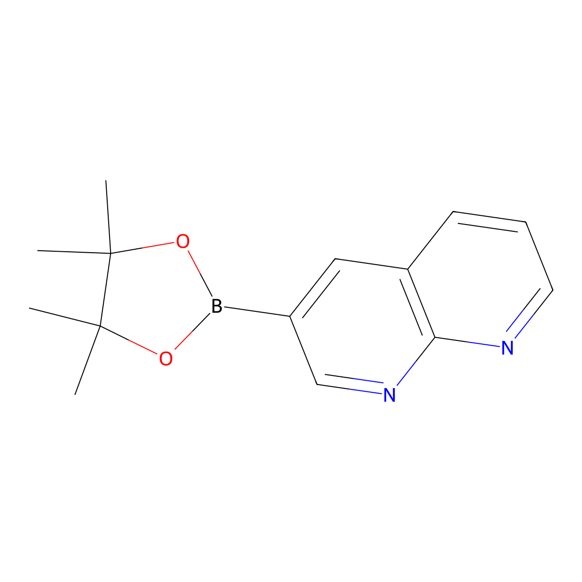 3-(4,4,5,5-Tetramethyl-1,3,2-dioxaborolan-2-YL)-1,8-naphthyridine molecular structure, CAS 1036379-05-1