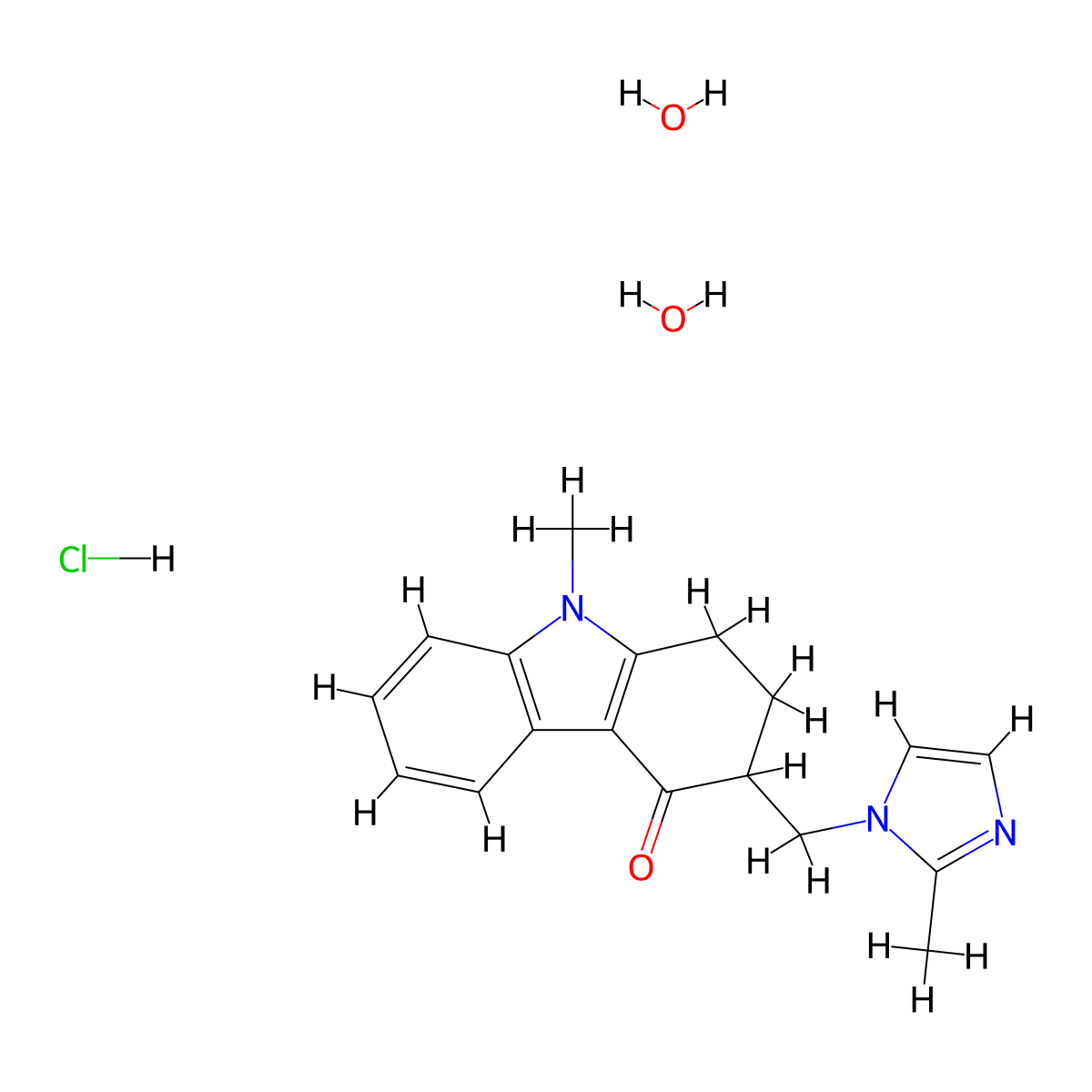 Zofran molecular structure, CAS 103639-04-9