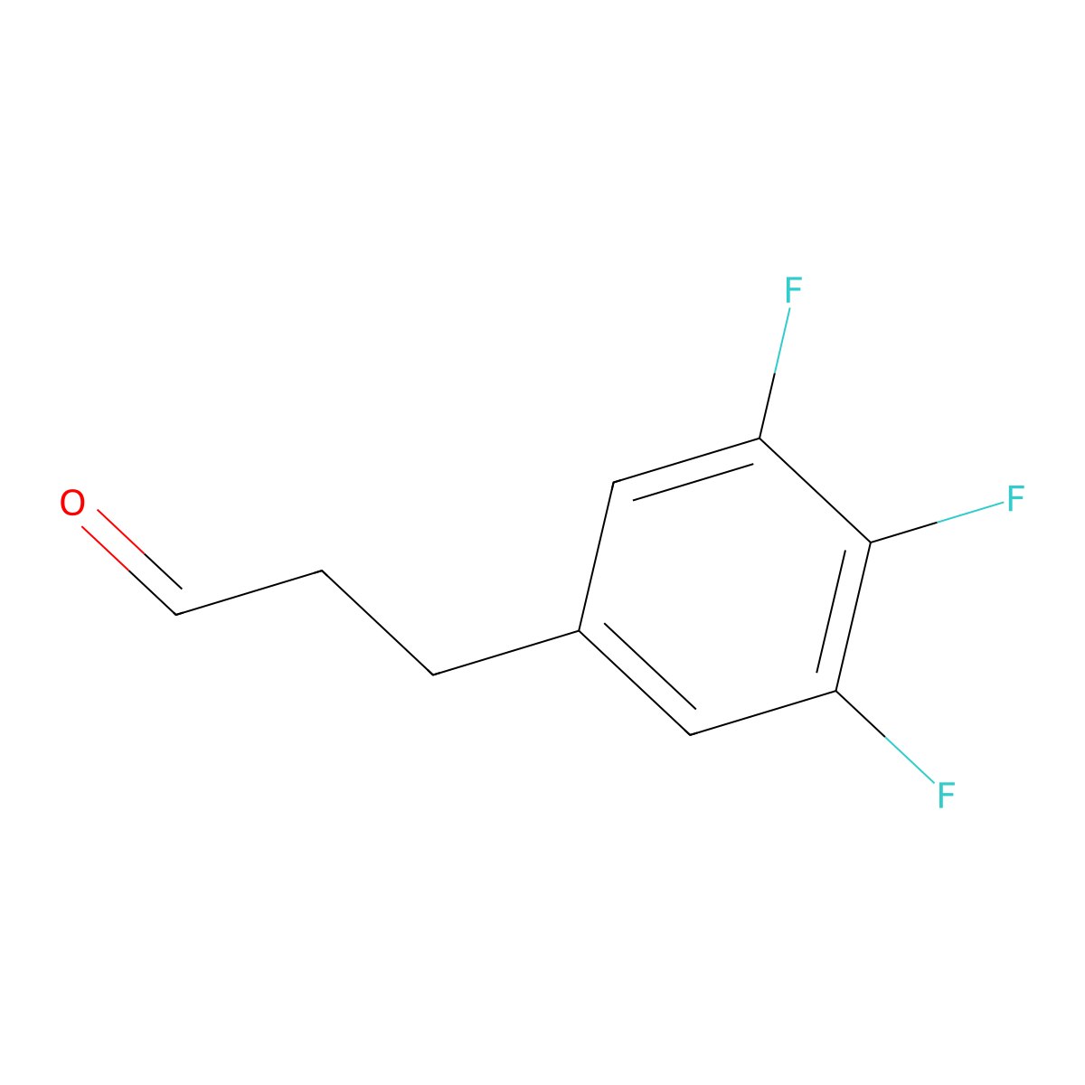 3-(3,4,5-Trifluorophenyl)propanal molecular structure, CAS 1036396-34-5