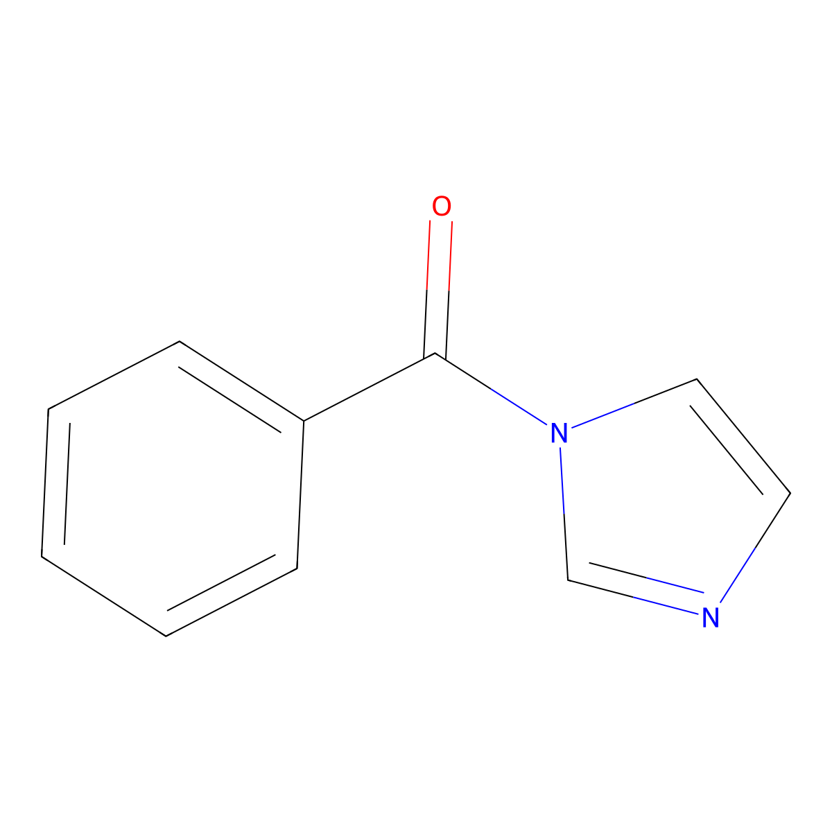 1H-Imidazol-1-ylphenylmethanone molecular structure, CAS 10364-94-0