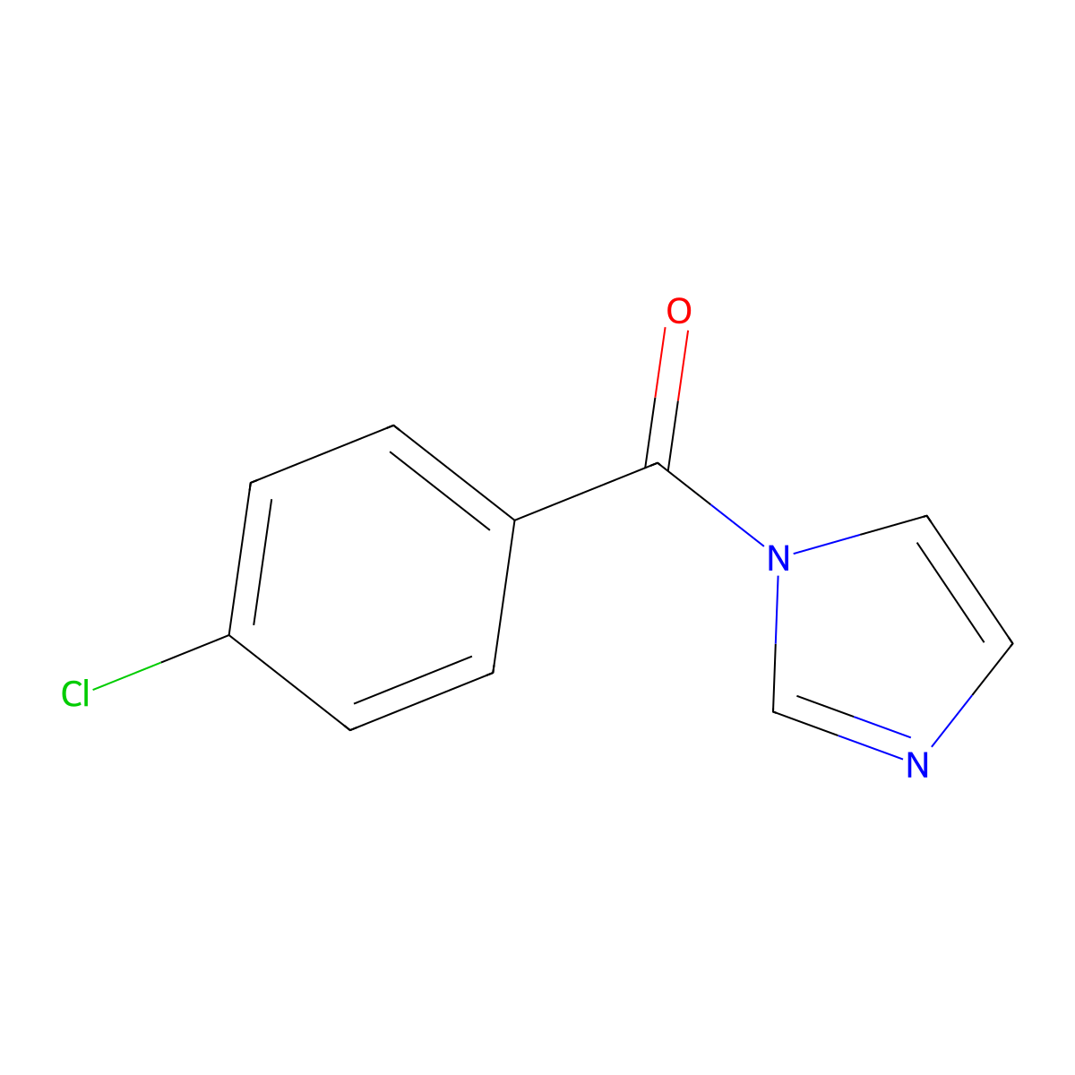 1-(4-chloro-benzoyl)-1H-imidazole molecular structure, CAS 10364-95-1