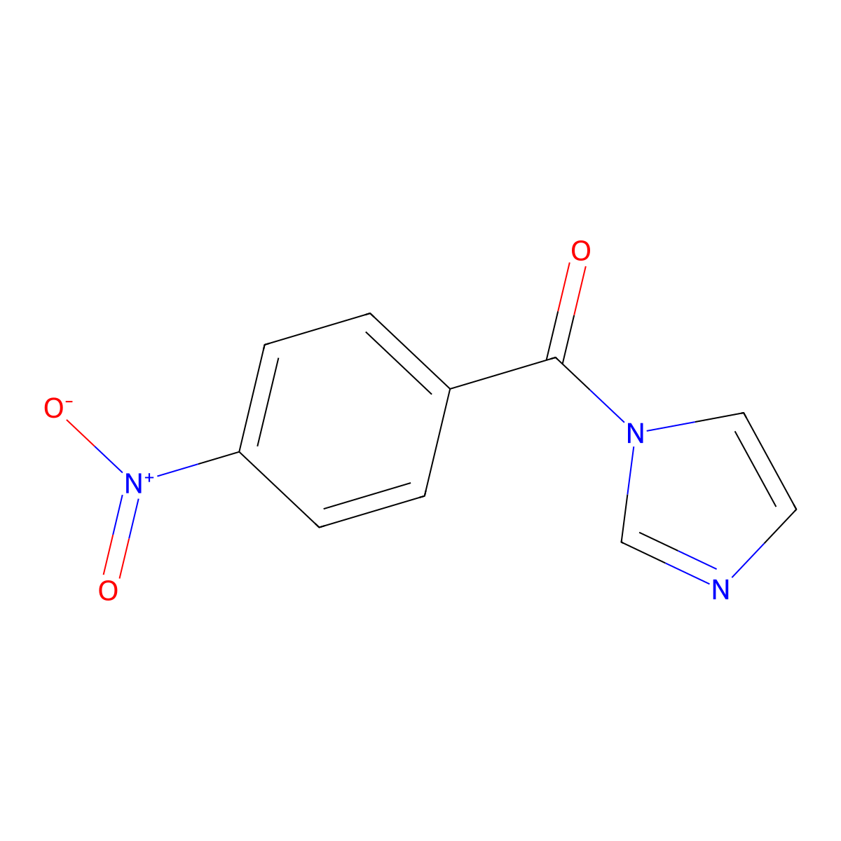 1H-Imidazol-1-yl(4-nitrophenyl)methanone molecular structure, CAS 10364-96-2