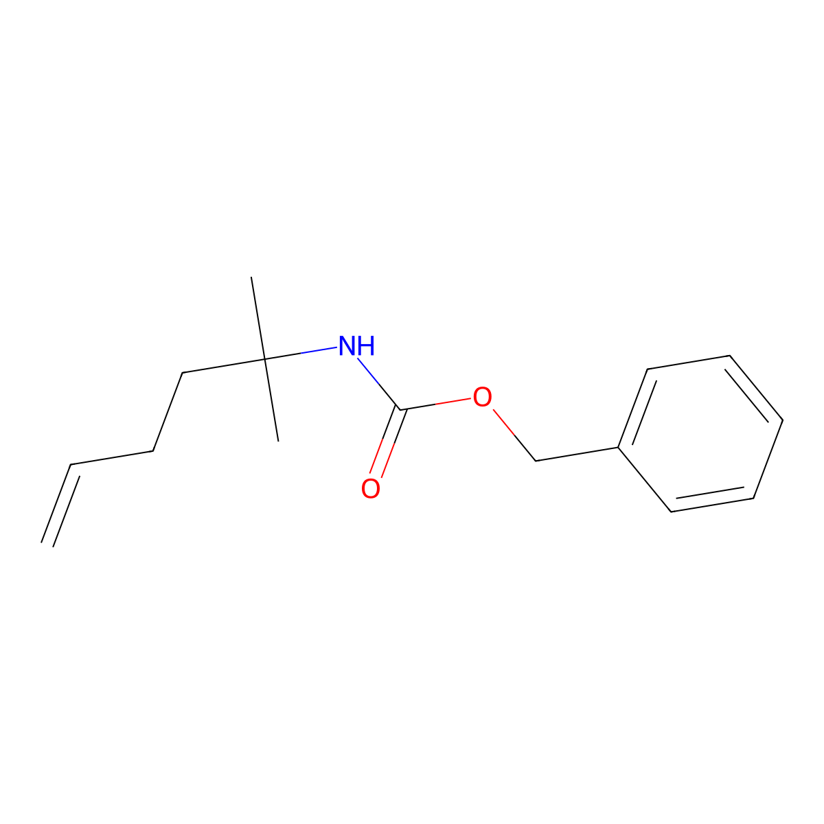 benzyl N-(2-methylhex-5-en-2-yl)carbamate molecular structure, CAS 1036403-84-5