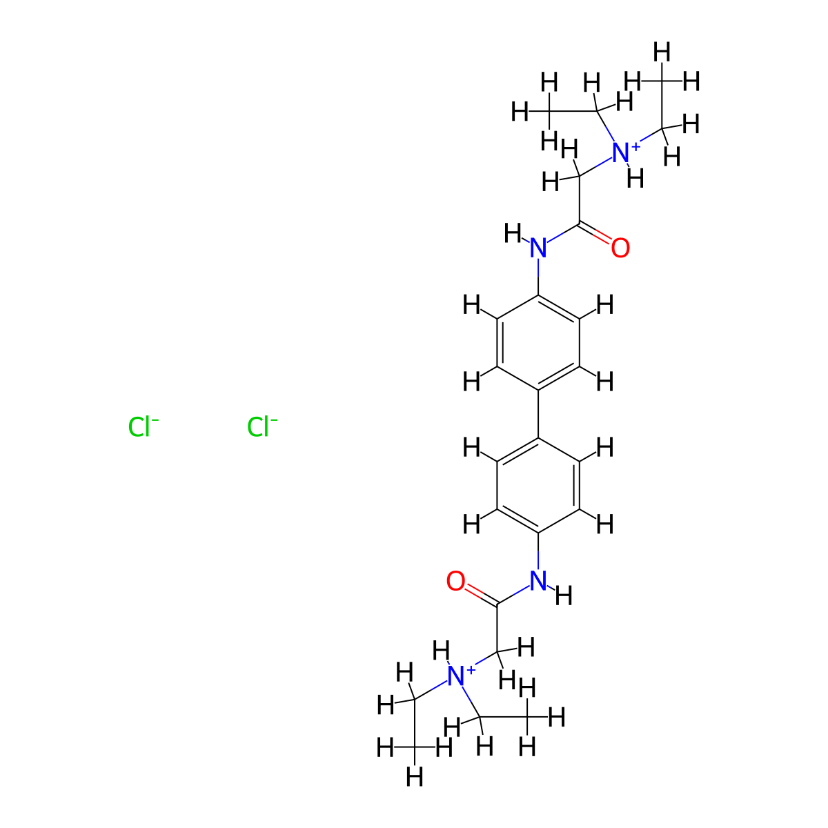 4',4'''-Biacetanilide, 2,2''-bis(diethylamino)-, dihydrochloride molecular structure, CAS 103643-84-1