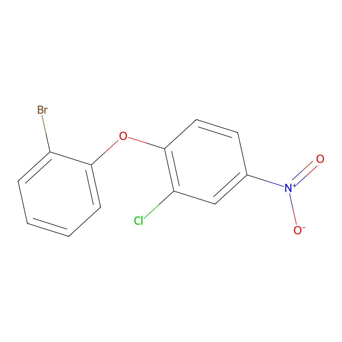 1-(2-Bromophenoxy)-2-chloro-4-nitrobenzene molecular structure, CAS 1036437-83-8