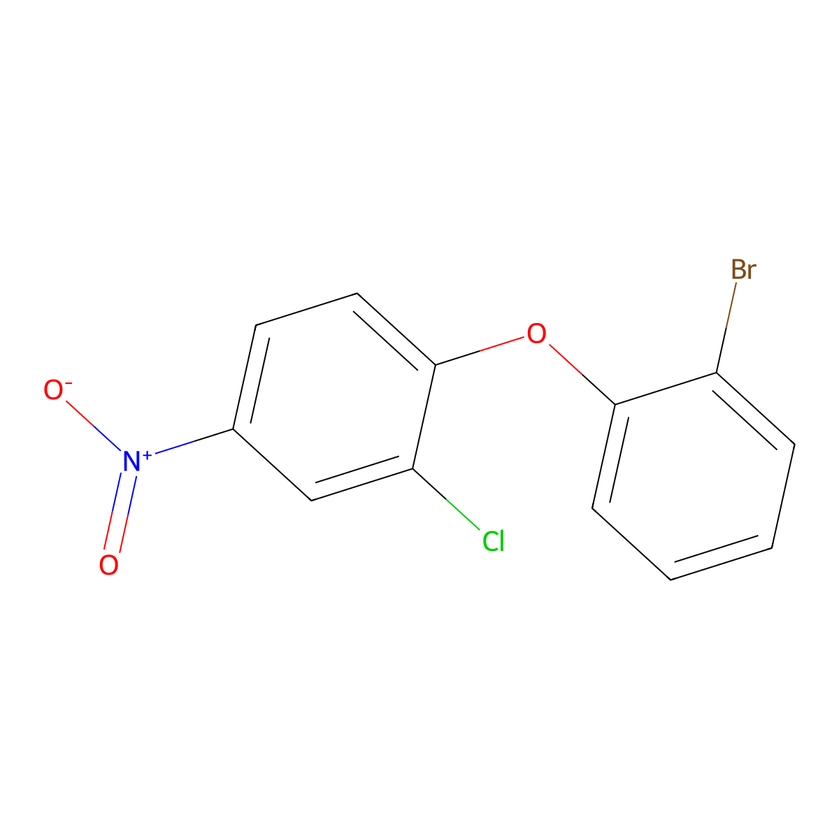 1-(2-Bromophenoxy)-2-chloro-4-nitrobenzene molecular structure, CAS 1036437-83-8