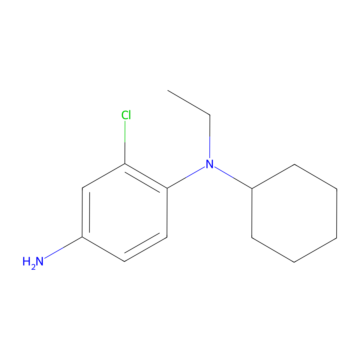 N-(4-Amino-2-chlorophenyl)-N-cyclohexyl-N-ethylamine molecular structure, CAS 1036446-26-0