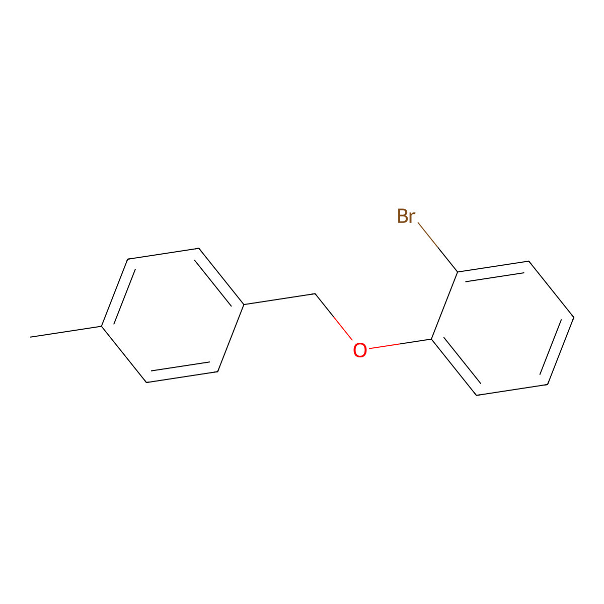 2-Bromophenyl-(4-methylbenzyl)ether molecular structure, CAS 1036452-97-7