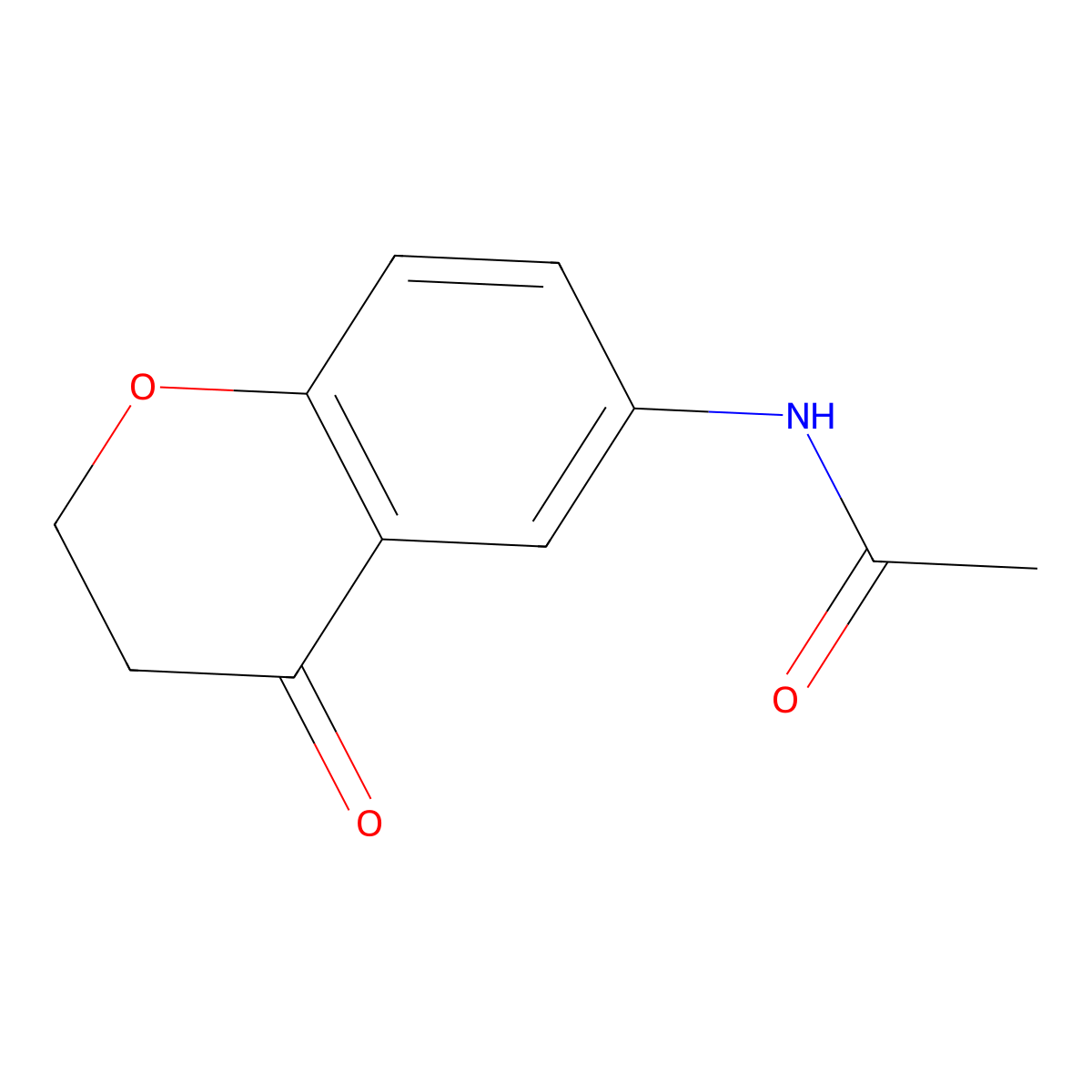 6-Acetamidochroman-4-one molecular structure, CAS 103646-29-3