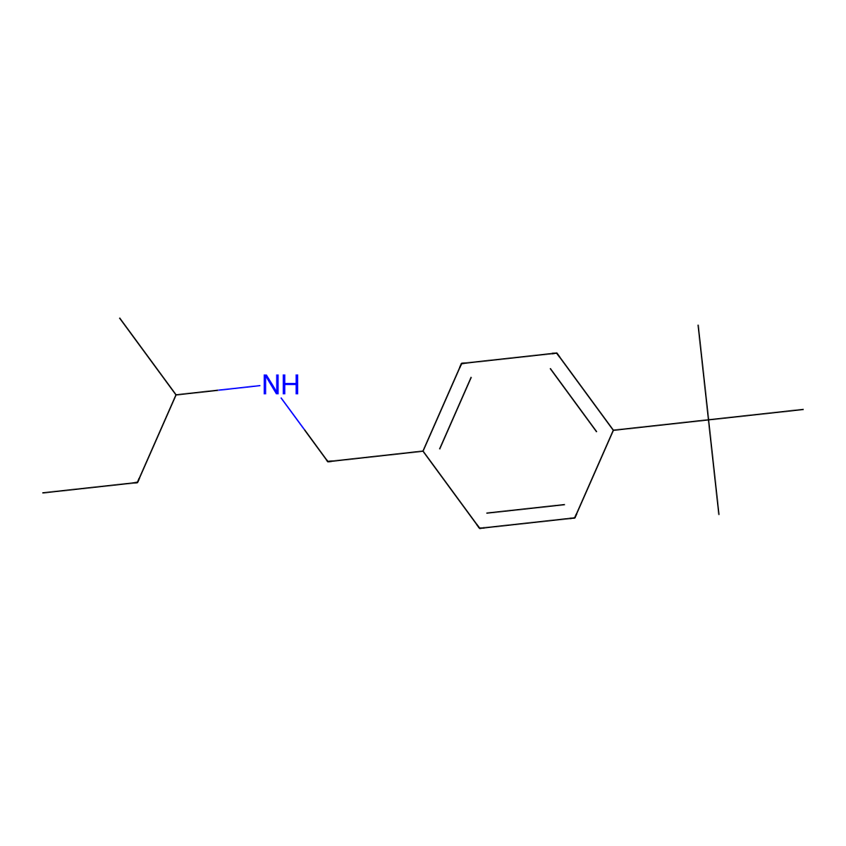 (Butan-2-yl)[(4-tert-butylphenyl)methyl]amine molecular structure, CAS 1036478-59-7