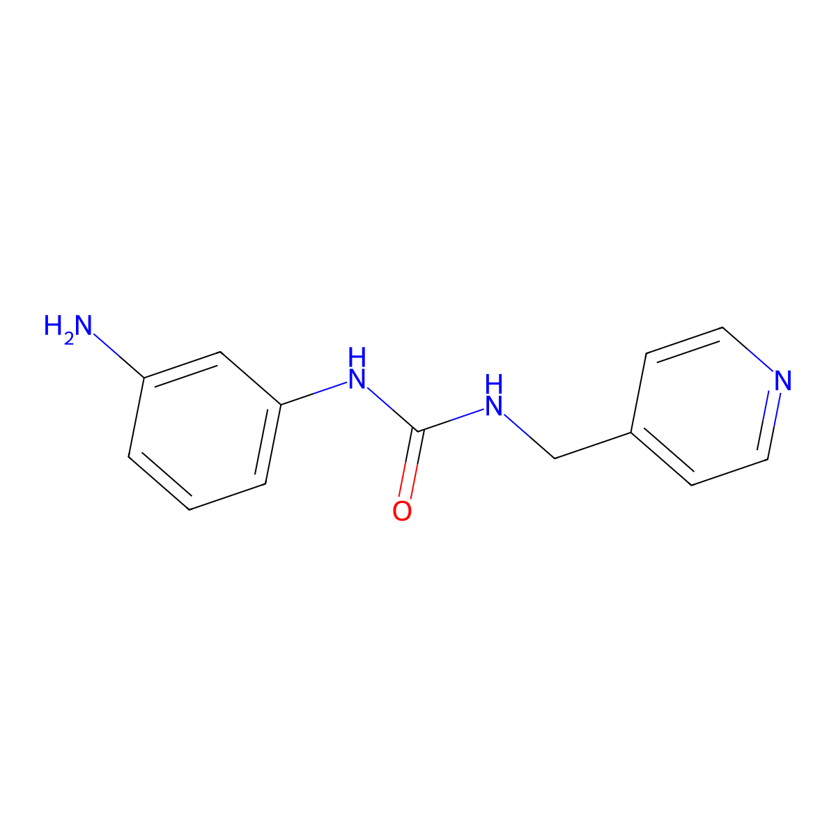 3-(3-Aminophenyl)-1-(pyridin-4-ylmethyl)urea molecular structure, CAS 1036479-31-8