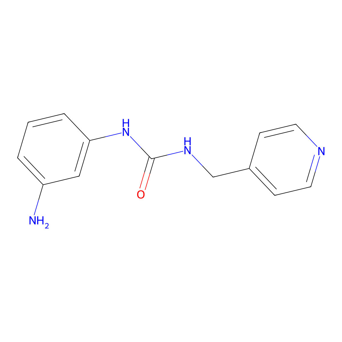 3-(3-Aminophenyl)-1-(pyridin-4-ylmethyl)urea molecular structure, CAS 1036479-31-8
