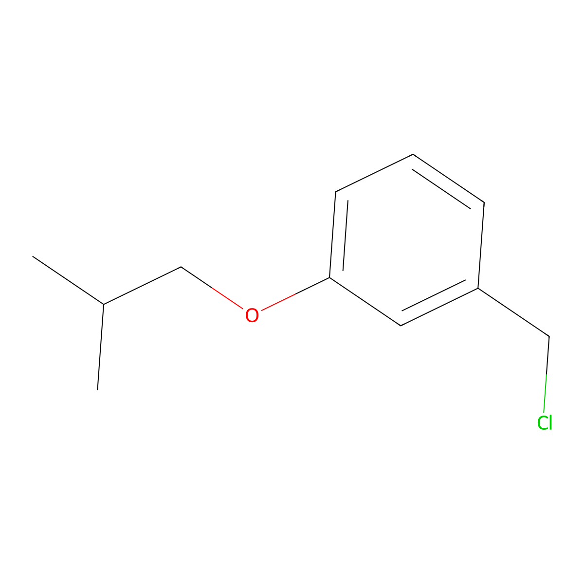 1-(Chloromethyl)-3-(2-methylpropoxy)benzene molecular structure, CAS 1036486-25-5