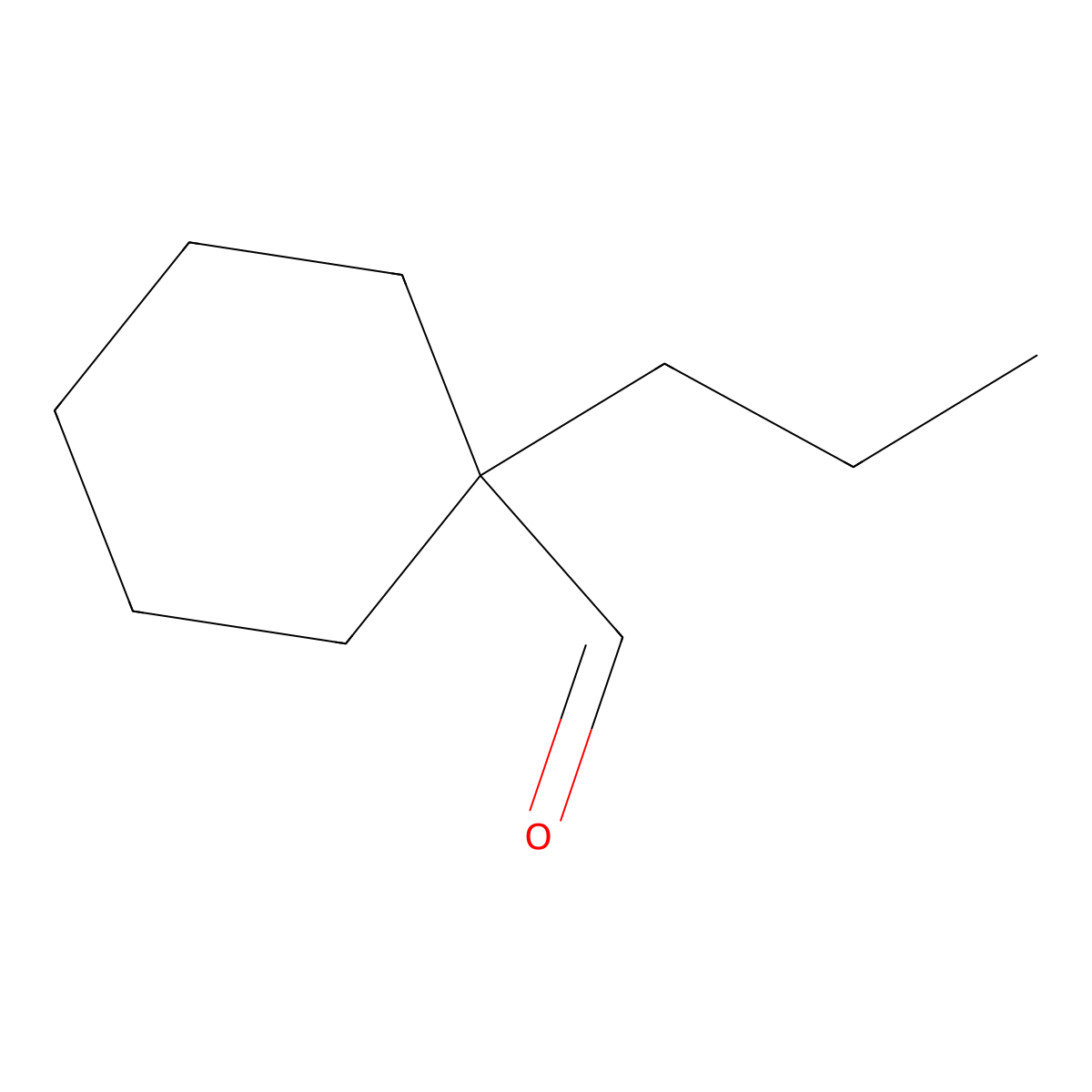 1-Propyl-cyclohexanecarbaldehyde molecular structure, CAS 103649-07-6