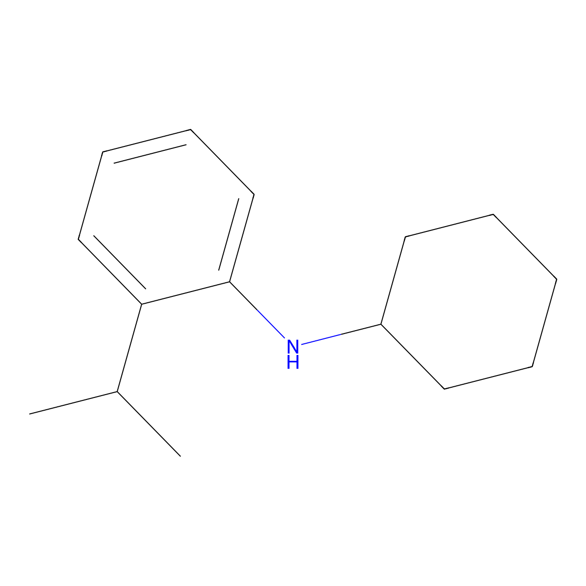 N-cyclohexyl-2-isopropylaniline molecular structure, CAS 1036495-44-9