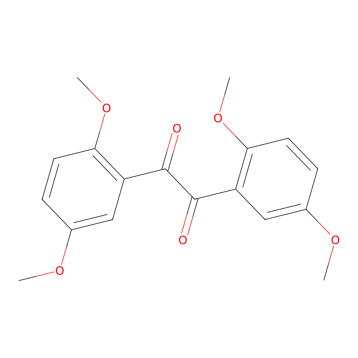 1,2-Bis(2,5-dimethoxyphenyl)ethane-1,2-dione molecular structure, CAS 10365-13-6