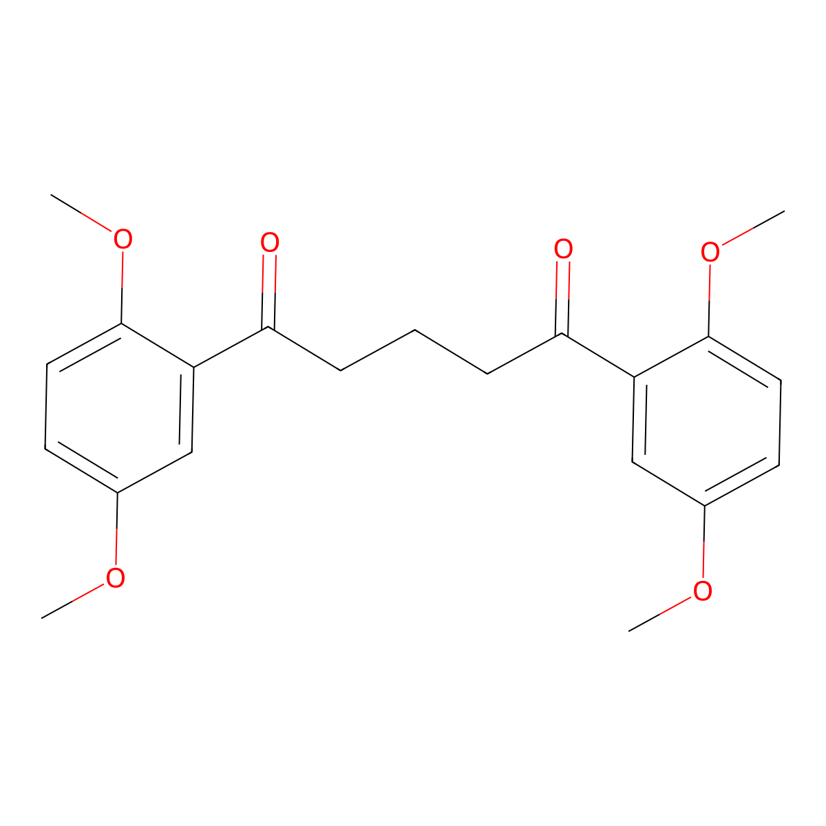 1,5-Bis(2,5-dimethoxyphenyl)pentane-1,5-dione molecular structure, CAS 10365-22-7
