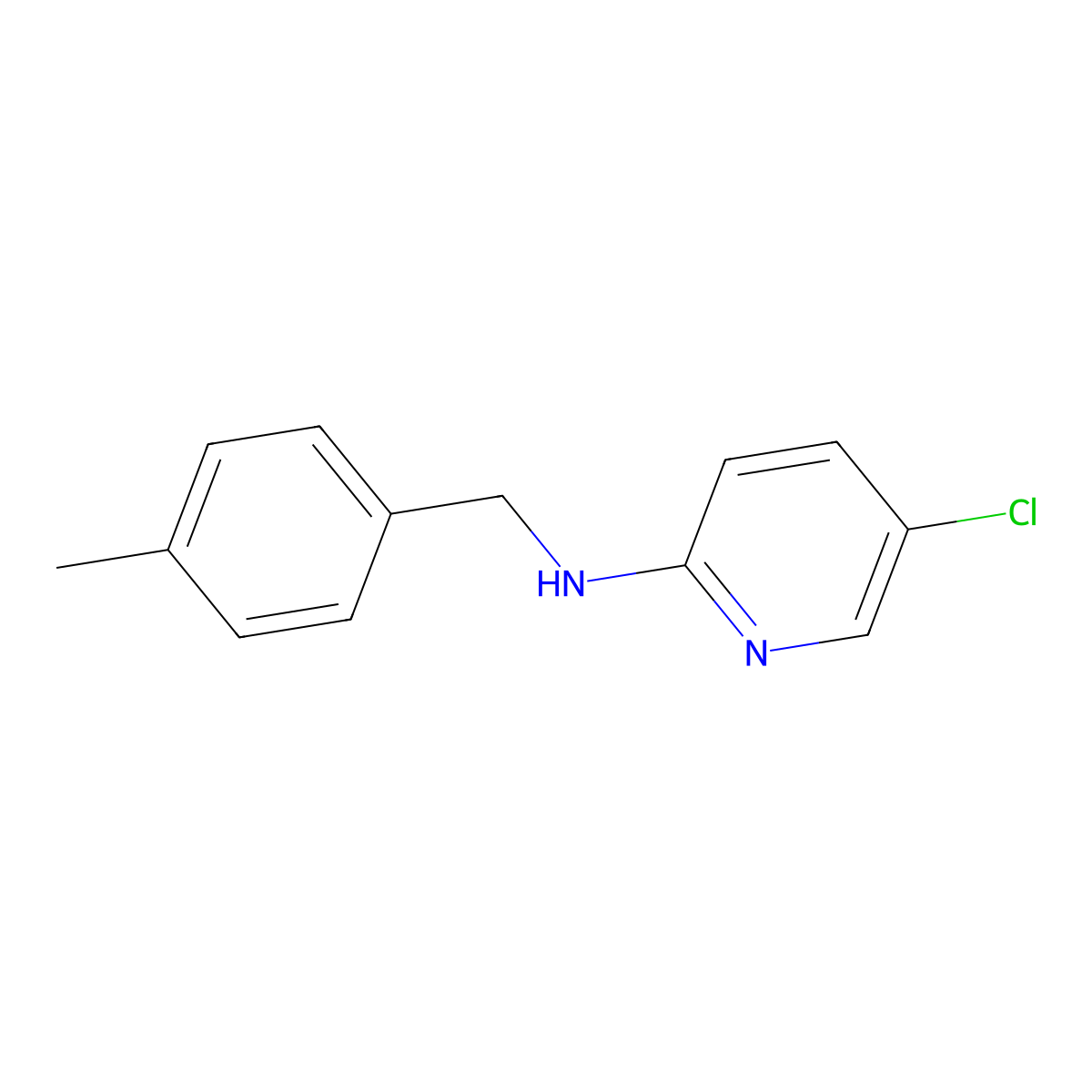 2-Pyridinamine,5-chloro-N-[(4-methylphenyl)methyl] molecular structure, CAS 1036514-26-7