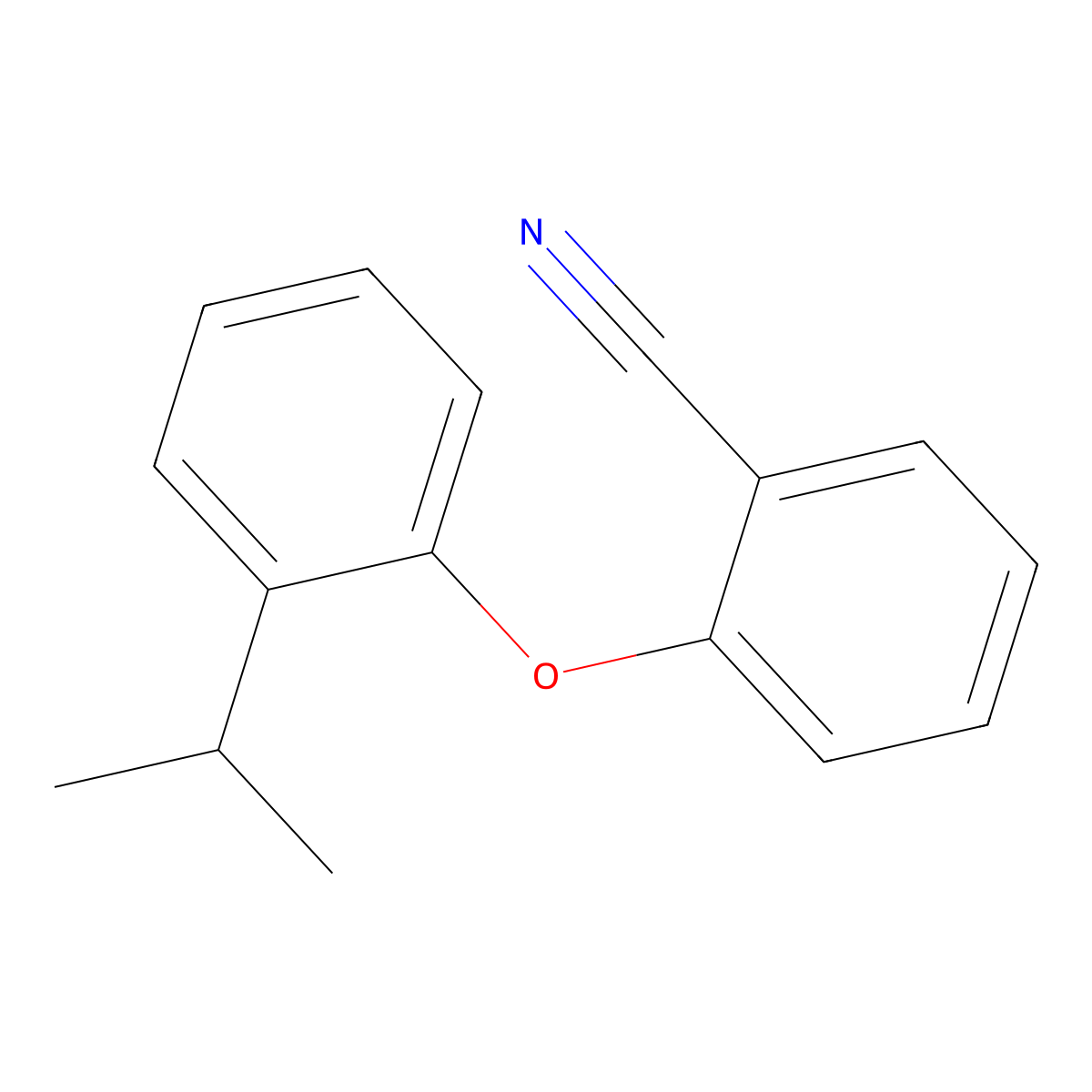 2-[2-(Propan-2-yl)phenoxy]benzonitrile molecular structure, CAS 1036528-69-4